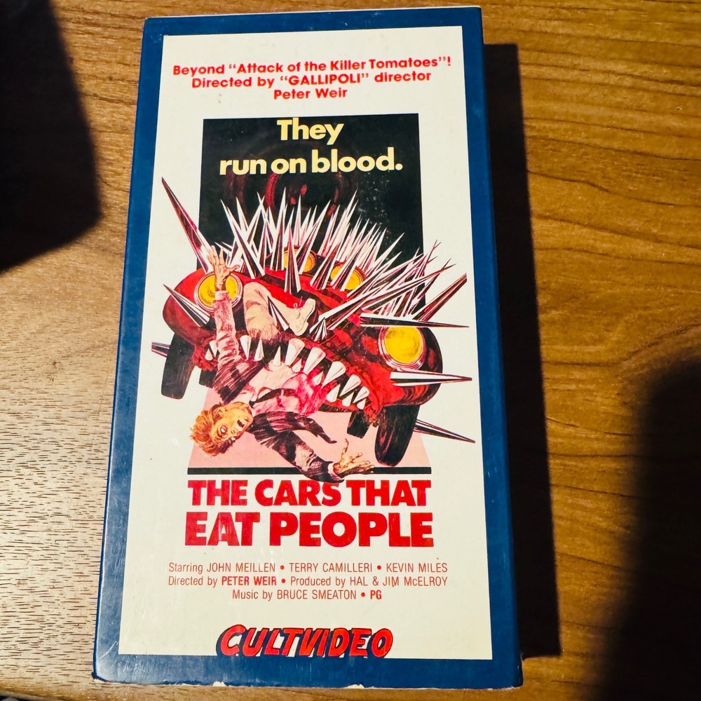 The Cars That Eat People VHS Peter Weir Cult Video 1982 Horror Sci-Fi Movie